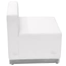 Flash Furniture ZB-803-CHAIR-WH-GG Modular Reception Chair w/ White LeatherSoft Upholstery & Stainless Base thumbnail 3