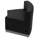 Flash Furniture ZB-803-INSEAT-BK-GG Modular Concave Chair - Black LeatherSoft Upholstery, Stainless Steel Base thumbnail 2