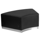 Flash Furniture ZB-803-SEAT-BK-GG Modular Convex Backless Chair - Black LeatherSoft Upholstery, Stainless Steel Base thumbnail 2