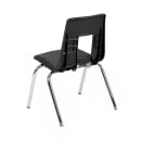 Flash Furniture ADV-SSC-16BLK Stacking Student School Chair w/ Black Plastic Seat & Steel Frame - 20"W x 18 1/4"D x 28 3/4"H thumbnail 4