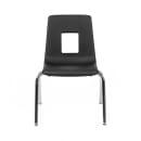 Flash Furniture ADV-SSC-16BLK Stacking Student School Chair w/ Black Plastic Seat & Steel Frame - 20"W x 18 1/4"D x 28 3/4"H thumbnail 6