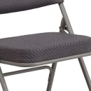 Flash Furniture AW-MC320AF-GRY-GG Folding Chair w/ Gray Fabric Back & Seat - Steel Frame, Gray thumbnail 7