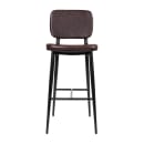 Flash Furniture AY-S01-BR-GG Bar Stool w/ Brown LeatherSoft Upholstered Back & Seat, Black thumbnail 8