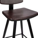 Flash Furniture AY-S02-BR-GG Bar Stool w/ Brown LeatherSoft Upholstered Back & Seat, Black thumbnail 9