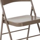 Flash Furniture BD-F002-BGE-GG Folding Chair w/ Beige Steel Back & Seat - Steel Frame, Beige thumbnail 7
