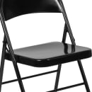 Flash Furniture BD-F002-BK-GG Folding Chair w/ Black Steel Back & Seat - Steel Frame, Black thumbnail 7