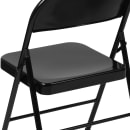 Flash Furniture BD-F002-BK-GG Folding Chair w/ Black Steel Back & Seat - Steel Frame, Black thumbnail 8