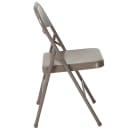 Flash Furniture BD-F002-GY-GG Folding Chair w/ Gray Steel Back & Seat - Steel Frame, Gray thumbnail 3