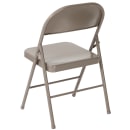 Flash Furniture BD-F002-GY-GG Folding Chair w/ Gray Steel Back & Seat - Steel Frame, Gray thumbnail 4