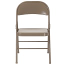 Flash Furniture BD-F002-GY-GG Folding Chair w/ Gray Steel Back & Seat - Steel Frame, Gray thumbnail 5