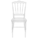 Flash Furniture BH-H002-CRYSTAL-GG Stacking Napoleon Chair w/ Slat Back - Polycarbonate, Crystal Ice thumbnail 5