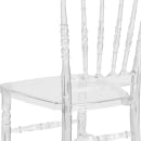 Flash Furniture BH-H002-CRYSTAL-GG Stacking Napoleon Chair w/ Slat Back - Polycarbonate, Crystal Ice thumbnail 8
