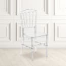 Flash Furniture BH-H002-CRYSTAL-GG Stacking Napoleon Chair w/ Slat Back - Polycarbonate, Crystal Ice thumbnail 9