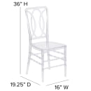 Flash Furniture BH-H007-CRYSTAL-GG Stacking Chiavari Chair - Polycarbonate, Crystal Ice thumbnail 2