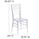 Flash Furniture BH-ICE-CRYSTAL-GG Stacking Chiavari Chair - Polycarbonate, Crystal Ice thumbnail 2