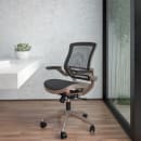 Flash Furniture BL-8801X-GG Swivel Office Chair w/ Mid Back - Black Mesh Back & Seat thumbnail 9