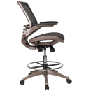 Flash Furniture BL-LB-8801X-D-GG Swivel Office Chair w/ Mid Back - Black Mesh Back & Seat thumbnail 3
