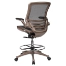 Flash Furniture BL-LB-8801X-D-GG Swivel Office Chair w/ Mid Back - Black Mesh Back & Seat thumbnail 4