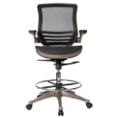 Flash Furniture BL-LB-8801X-D-GG Swivel Office Chair w/ Mid Back - Black Mesh Back & Seat thumbnail 5