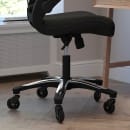 Flash Furniture BL-X-5H-RLB-GG Swivel Office Chair w/ High Back & Roller Wheels - Black Mesh Back & Seat thumbnail 4