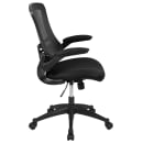 Flash Furniture BL-X-5M-BK-GG Swivel Office Chair w/ Mid Back - Black Mesh Back & Seat thumbnail 3
