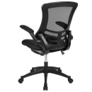 Flash Furniture BL-X-5M-BK-GG Swivel Office Chair w/ Mid Back - Black Mesh Back & Seat thumbnail 4