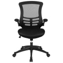 Flash Furniture BL-X-5M-BK-GG Swivel Office Chair w/ Mid Back - Black Mesh Back & Seat thumbnail 5