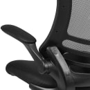 Flash Furniture BL-X-5M-BK-GG Swivel Office Chair w/ Mid Back - Black Mesh Back & Seat thumbnail 8
