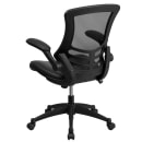 Flash Furniture BL-X-5M-LEA-GG Swivel Office Chair w/ Mid Back - Black Mesh Back & LeatherSoft Seat thumbnail 4