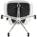 Flash Furniture BL-X-5M-WH-GY-GG Swivel Drafting Chair w/ Light Gray Mesh Back & Seat - White Base w/ Foot Ring thumbnail 10