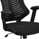 Flash Furniture BL-ZP-806-BK-GG Swivel Office Chair w/ High Back - Black Mesh Back & Seat thumbnail 8