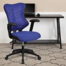 Flash Furniture BL-ZP-806-BL-GG Swivel Office Chair w/ High Back - Blue Mesh Back & Seat thumbnail 10