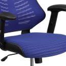 Flash Furniture BL-ZP-806-BL-GG Swivel Office Chair w/ High Back - Blue Mesh Back & Seat thumbnail 8