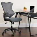 Flash Furniture BL-ZP-806-GY-GG Swivel Office Chair w/ High Back - Gray Mesh Back & Seat thumbnail 9
