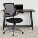Flash Furniture BL-ZP-8805-BK-GG Swivel Office Chair w/ Mid Back - Black Mesh Back & Seat thumbnail 9