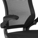 Flash Furniture BL-ZP-8805D-BK-GG Swivel Task Chair w/ Black Mesh Back & Padded Mesh Seat - Gray Base w/ Casters thumbnail 8