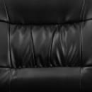 Flash Furniture BT-1404-GG Reception Side Chair - Black LeatherSoft Upholstery, Black Metal Frame thumbnail 10