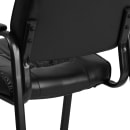Flash Furniture BT-1404-GG Reception Side Chair - Black LeatherSoft Upholstery, Black Metal Frame thumbnail 8