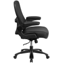 Flash Furniture BT-20180-LEA-GG Swivel Big & Tall Office Chair w/ High Back - Black Mesh Back & LeatherSoft Seat thumbnail 3