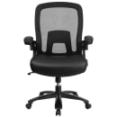 Flash Furniture BT-20180-LEA-GG Swivel Big & Tall Office Chair w/ High Back - Black Mesh Back & LeatherSoft Seat thumbnail 5