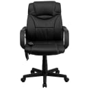 Flash Furniture BT-2690P-GG Massaging Swivel Office Chair w/ High Back - Black LeatherSoft Upholstery thumbnail 5
