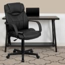 Flash Furniture BT-2690P-GG Massaging Swivel Office Chair w/ High Back - Black LeatherSoft Upholstery thumbnail 9