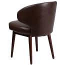 Flash Furniture BT-4-BN-GG Guest Chair - Brown LeatherSoft Upholstery, Walnut Legs thumbnail 4