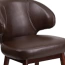 Flash Furniture BT-4-BN-GG Guest Chair - Brown LeatherSoft Upholstery, Walnut Legs thumbnail 7