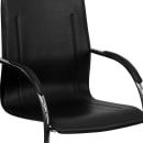 Flash Furniture BT-509-BK-GG Reception Side Chair - Black Vinyl Upholstery, Steel Frame thumbnail 7
