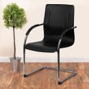 Flash Furniture BT-509-BK-GG Reception Side Chair - Black Vinyl Upholstery, Steel Frame thumbnail 9