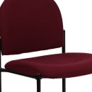 Flash Furniture BT-515-1-BY-GG Stacking Reception Side Chair - Burgundy Fabric Upholstery, Black Steel Frame thumbnail 7