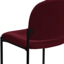 Flash Furniture BT-515-1-BY-GG Stacking Reception Side Chair - Burgundy Fabric Upholstery, Black Steel Frame thumbnail 8