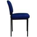Flash Furniture BT-515-1-NVY-GG Stacking Reception Side Chair - Navy Blue Fabric Upholstery, Black Steel Frame thumbnail 2