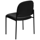 Flash Furniture BT-515-1-VINYL-GG Stacking Reception Side Chair - Black Vinyl Upholstery, Black Steel Frame thumbnail 4